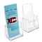 Azar Displays Trifold Brochure Holder. Inside Dimension: 4.125''W, 100PK 252012-100PK - alternate 3